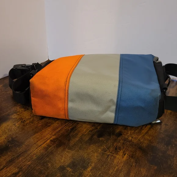 Timbuk2 Multicolor Canvas Messenger Bag - Blue/Gray/Orange - Picture 6 of 11